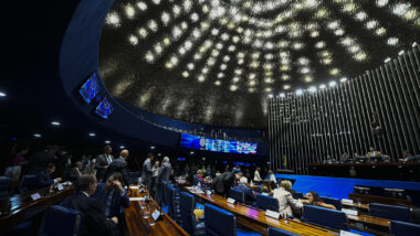 Plenário do Senado: Congresso se prepara para votar o PL 8.889/2017, o antigo “PL da Globo”. Imagem referente a matéria