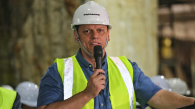 O governador de São Paulo, Tarcísio de Freitas (Republicanos) Imagem referente a matéria