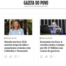 Resumos diários de Mundo, Economia e Política estão disponíveis logo pela manhã Imagem referente a matéria