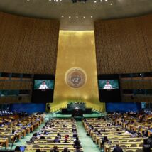 Discurso durante o Debate Geral da 80.ª Sessão da Assembleia Geral da ONU, em setembro. Imagem referente a matéria