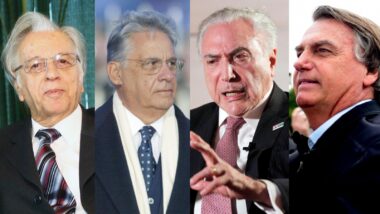 Itamar Franco, Fernando Henrique Cardoso, Michel Temer e Jair Bolsonaro: legados distintos na trajetória democrática brasileira Imagem referente a matéria