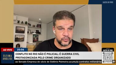 Rodrigo Pimentel, ex-capitão do BOPE, foi o convidado do programa Última Análise desta quarta-feira (29) e explicou o conflito instalado no Rio de Janeiro. Imagem referente a matéria