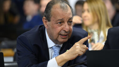 Aziz destacou a “atuação apartidária e técnica” de Gonet nas ações penais contra os “principais responsáveis pelo ataque à democracia”. Imagem referente a matéria