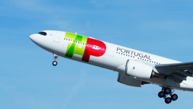 Nova rota da TAP entre Lisboa e Curitiba começará em julho de 2026. Imagem referente a matéria