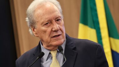 O ministro da Justiça e Segurança Pública, Ricardo Lewandowski, faltou à sessão da Credn na Câmara nesta terça Imagem referente a matéria