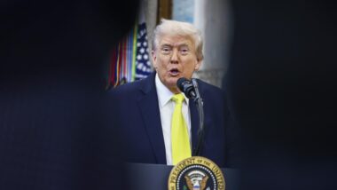 O presidente americano, Donald Trump, em cerimônia no Salão Oval da Casa Branca em outubro Imagem referente a matéria