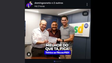 Tiririca mudou do PL para o PSD de Kassab e de São Paulo pelo Ceará. Imagem referente a matéria