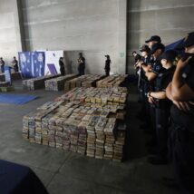 Cocaína apreendida em Cádiz, na Espanha, em 2023: relatório apontou forte alta do consumo da droga na Europa Imagem referente a matéria