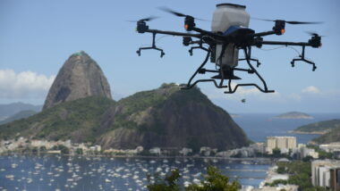O projeto ganhou tração após virem a público vídeos de um drone controlado por criminosos durante uma megaoperação policial no Rio de Janeiro, Imagem referente a matéria