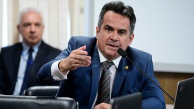 Condicionante: Senador Ciro Nogueira (PP-PI), em sessão no Senado Federal. O presidente do PP diz que o partido só apoiará o candidato à Presidência em 2026 que prometer indulto a Bolsonaro. Imagem referente a matéria