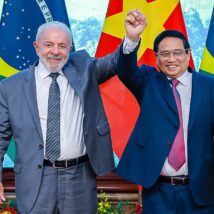 Lula e o primeiro-ministro do Vietnã, Pham Minh Chinh: governo autorizou retomada das importações de tilápia em troca de abertura do mercado de carne bovina. Imagem referente a matéria