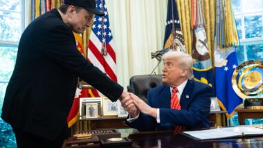 O presidente dos EUA, Donald Trump, e o empresário Elon Musk, em maio na Casa Branca Imagem referente a matéria